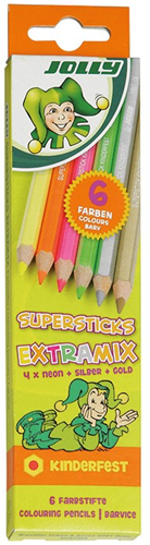 Jolly Supersticks Kleurpotloden Extra Mix 6 stuks
