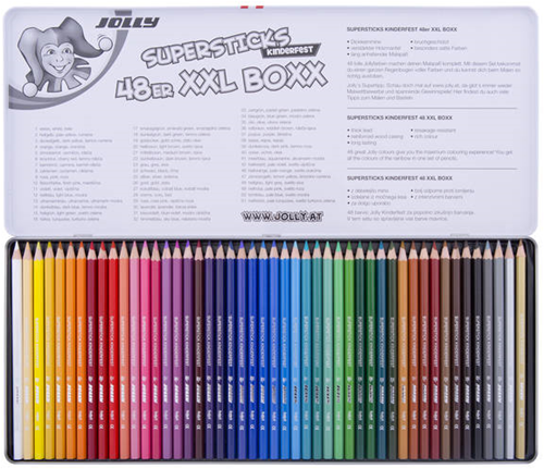 Jolly Supersticks Classic kleurpotloden XXL Boxx 48 stuks