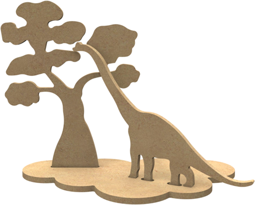 MDF Figuuren Apatosaurus Set 24x19 cm