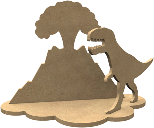 MDF Figuuren T-rex Set 24x17 cm