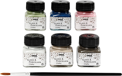 Kreul Glass and Porcelain Paint Chalky Set 6x20 ml