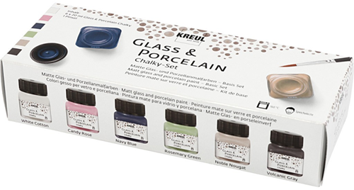 Kreul Glass and Porcelain Paint Chalky Set 6x20 ml-3