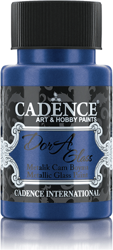 Cadence Dora Metallic Glas Verf 50 ml Sax Blue