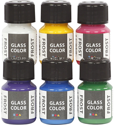 CC Glass Color Frost, assorted colours, 6x30 ml/ 1 pack