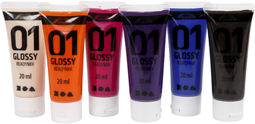 A-Color Acrylverf Set Glossy Secundair 6x20 ml
