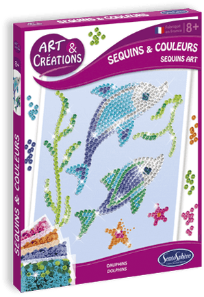 Art & Creations Paillettes Dolphins