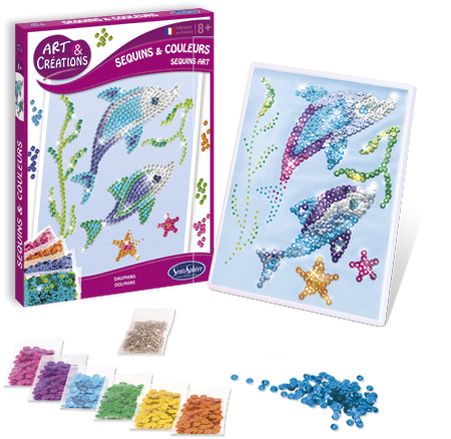 Art & Creations Paillettes Dolphins-2