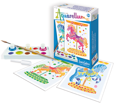 Aquarellum Mini Carrouselpaarden