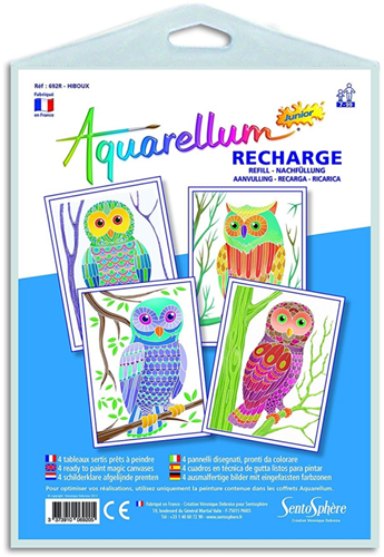 Aquarellum Navulling Uilen 18x25 cm
