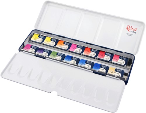Rosa Gallery Aquarelverf Set Botanical 14 Pan-2