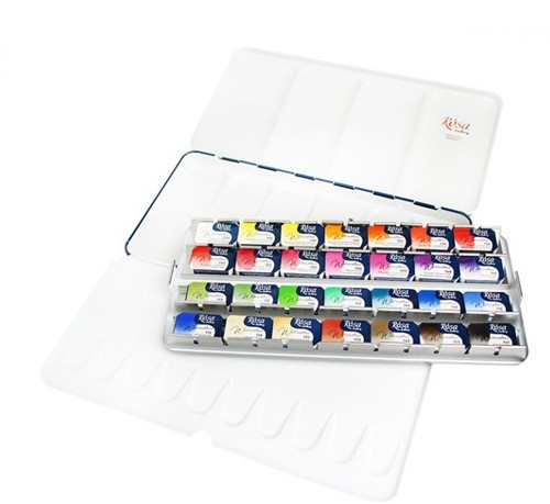Rosa Gallery Aquarelverf Set Botanical 28 Pan-2