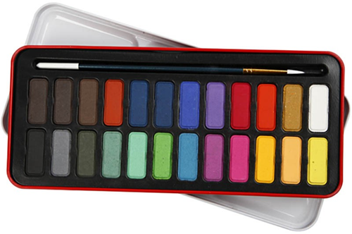 Colortime Aquarelverf Tabletten Set 24 kleuren