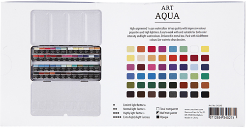 Pigment Art Aqua Aquarelverf Set 48 ½ Pan-3