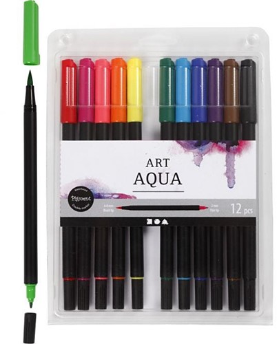 CC Pigment Art Aquarelstiften 23 cm Diverse Kleuren 12 Stuks