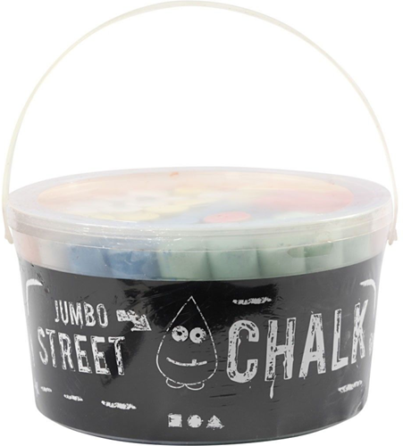 CC Street chalk, assorted colours, 50 pc/ 1 bucket-3
