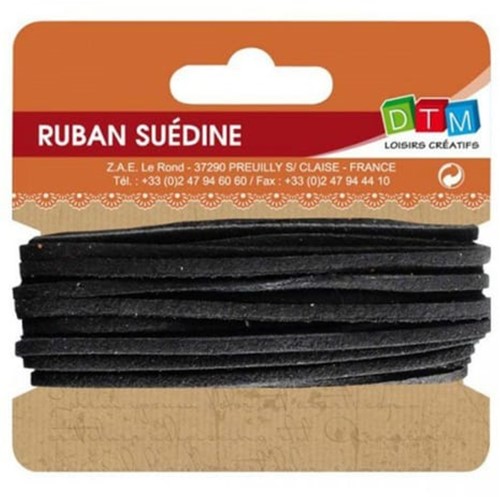 GC Suede Koord 5m Zwart