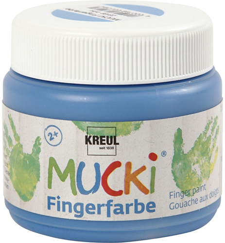 Mucki Vingerverf Blauw 150 ml