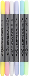 CC Textielstiften Pastel 6 stuks