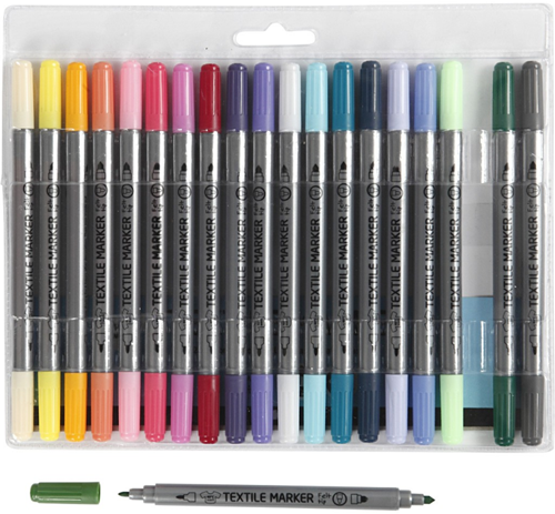 CC Textielstiften Secundair 20 stuks-3