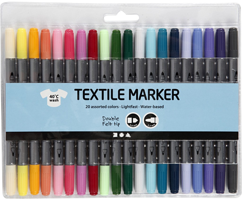 CC Textielstiften Secundair 20 stuks-2
