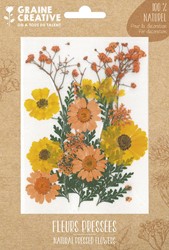 GC Natural Printed Flowers Yellow Meadow 18 Pieces