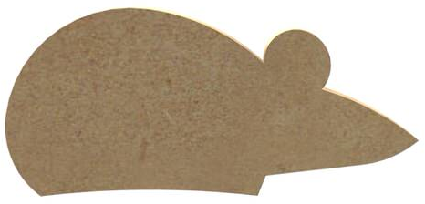MDF Figuur Muis 10 cm
