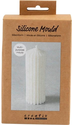 CC Siliconen Mal Geribbelde Cilinder 12x4 cm