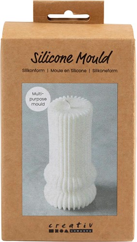CC Silicone Mal Ribbed Cylinder with Bows 12.5x6 cm