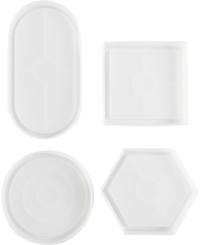 CC Siliconen Mal Onderzetters Vierkant Cirkel Zeskant en Ovaal-3