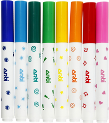 CC Stamping pens, assorted colours, 8 pc/ 1 pack