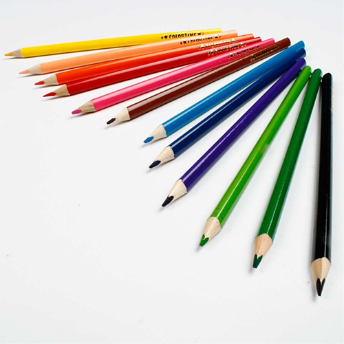 CC Colortime Colouring Pencils, assorted colours, L: 17,45 cm, lead 3 mm, 12 pc./1 pack-2