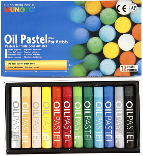 Mungyo Oil Pastels Set 12 pieces-3