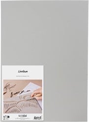 CC Linoleumplaat Rubber 30 x 40cm Lichtgrijs