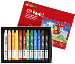 Mungyo Oliepastels Driehoek Set 12 stuks