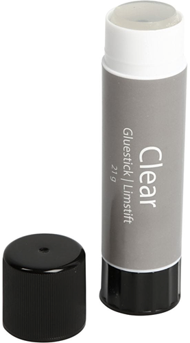 CC Clear Glue Stick, Round, 21 g, 1 pc-2