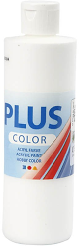 Plus Color Acrylic Paint White 250 ml