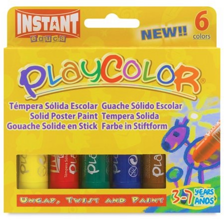 Playcolor One Gouache Sticks Set 6x10gr