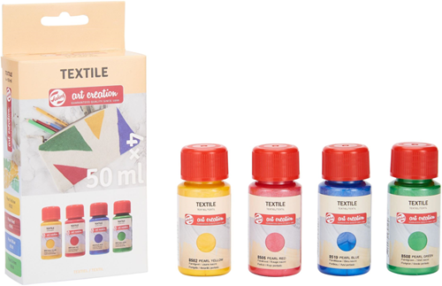 TAC Textile Paint Set Pearl 50 ml 4 pieces