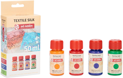 TAC Zijde Textielverf Set Basis 50 ml 4 stuks