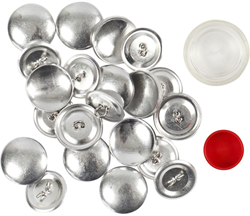 CC DIY Covered Buttons, Dia. 22 mm, 12 pc/ 1 pack