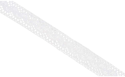 CC Gehaakt Kanten Lint 30 mm 10 m Wit