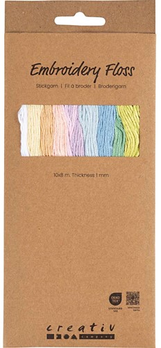 CC Borduurgaren Pastel Kleuren 10 kleuren van elk 8m