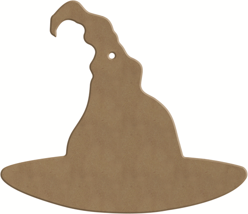 Gomille MDF Figuur 17x15 cm Heksenhoed