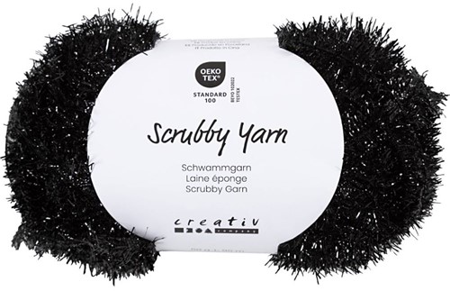CC Scouring Sponge Yarn Black 50 g
