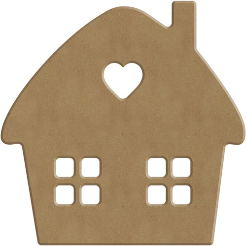 Gomille MDF Figuur 12x12 cm Huisje