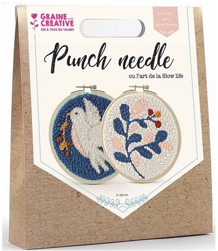GC Punch Needle Kit Duo Vogel met Bloem