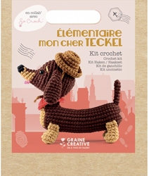 GC Amigurumi Haakpakket Teckel 18 cm