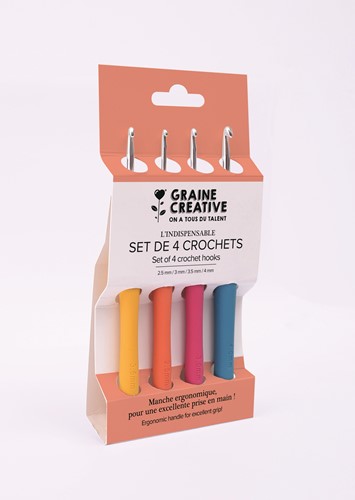 GC 4 Haaknaalden Set 2,5 - 3 -3,5 - 4 mm-2