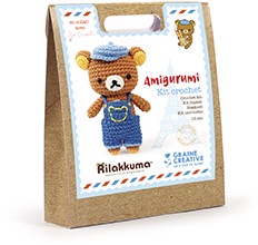 KIT - AMIGURUMI - RILAKUMMA IN OVERALLS-3