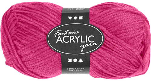 CC Fantasia Acrylgaren 50gr Neon Roze